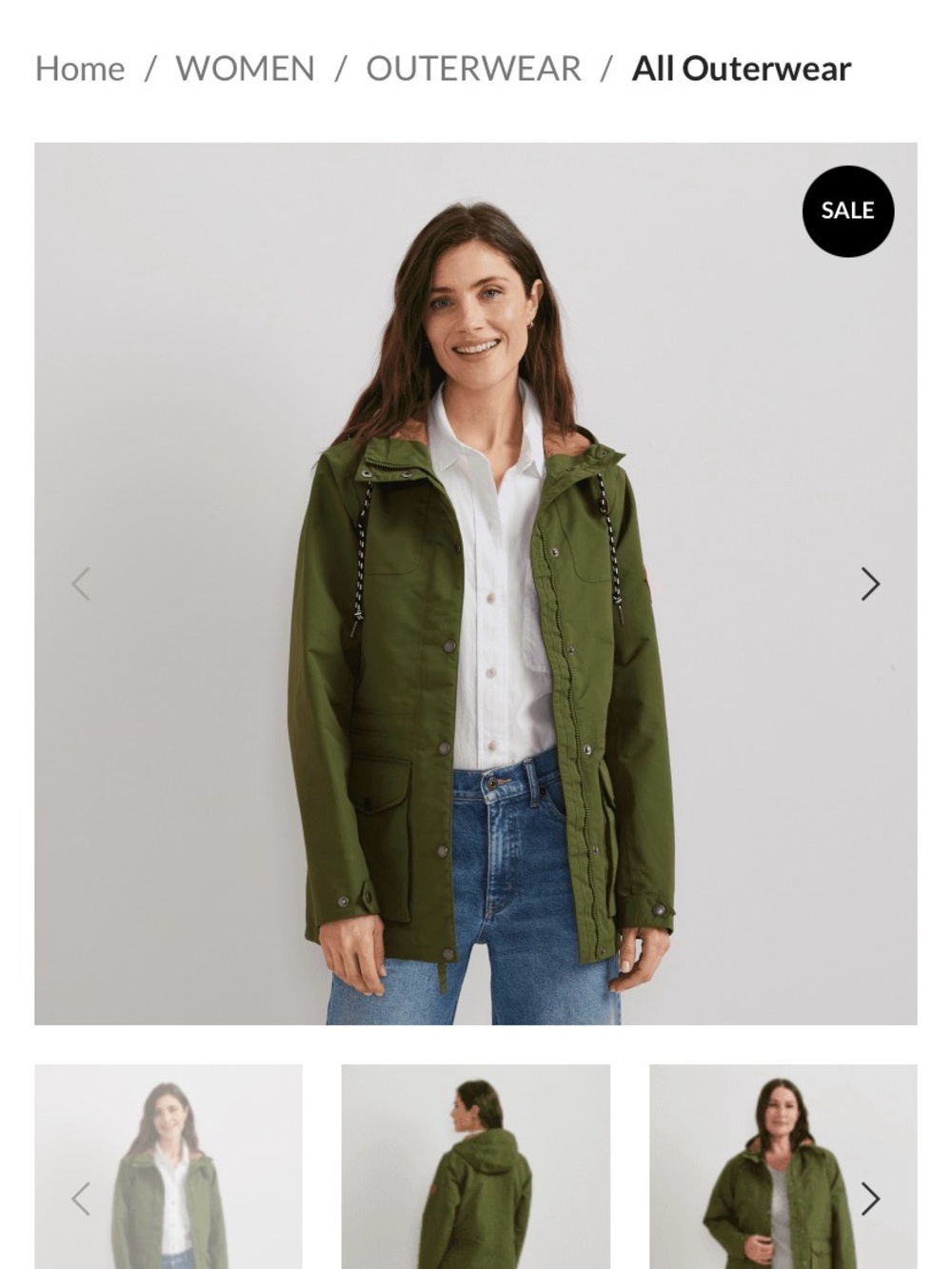 Eddie Bauer Olive Utility Hooded Jacket